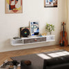 TV Cabinet TV Stand Unit Wall Mounted Floating Cupboard 3 Compartments Furniture