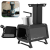 Wood Burning Stove Wood Camping Stove Heater with 2 Cooking Positions Portable