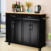 Kitchen Trolley Cart Rolling Island Cart Serving Cart Large Storage Wine Rack