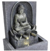 NEW Solar Powered Garden Water Feature with LED Lights Water Fountain Outdoor