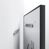 LED Bathroom Mirror with Demister Dimmable Lights Black Aluminum Frame 600×800mm
