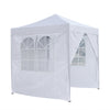 2x2m Waterproof Garden Pop-Up Gazebo Marquee Party Tent Canopy 4 Sides White