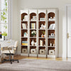 Tribesigns Corner Bookshelf, 5 Tier Narrow bookcase with storage, Wooden Oak