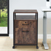 Lockable Office File Document Cabinet Standing Unit Filing Storage Trolley Keys