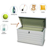 350L Outdoor Storage Box Heavy Duty Garden Storage Chest for Cushion Tools Toys