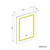 LED Illuminated Mirror Cabinet with Shaver Socket Demister Pad Bathroom Storage