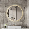 LED Bathroom Mirror Dimmable Defog Makeup Mirror with Backlit Clear Glass Frame