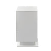 High Gloss Bedside Table Cabinets Chest of 3 Drawers Nightstand LED Light White