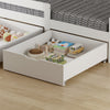 Junior Wooden Bed Toddler Solid Pine Wood Children's Kids Bed Frame White