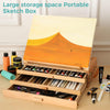 Desktop Easel Wooden 3-Drawers Storage Box Easel Portable Artist Drawer Easel
