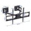 Corner TV Wall Bracket Mount Full Motion Articulating Arms for 32-65inch