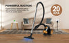 Panana 800w High Power Motor , Bagless Cylinder Vacuum Cleaner, 20KPA