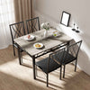 Dining Table and Chairs Set - 1 Dining Table 4Chairs MDF - Patio Garden Kitchen