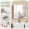 Mondeer Bathroom Mirror Cabinet with Metal Water Filter Plate 65*15*65cm White