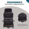 High-Back PU Leather Office Chair Swivel Ergonomic Adjustable Desk Chair - Brown