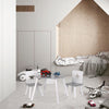 Children Table and 2 Chairs with Storage Kids Bedroom Furniture Playroom Bedroom