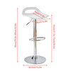 Set of 2/4/6 Plastic Bar Stools for Breakfast Kitchen Barstool Chair