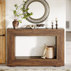 Farmhouse Console Table, 47 Inches Wooden Entryway Console Table with Storage