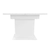 Extendable Dining Table Rectangular Kitchen Dining Room Table with Storage White