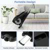 Portable Seated Leg Exerciser Under Desk Elliptical Machine Seniors-Black