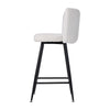 2x Barstools Kitchen Breakfast Bar Stool Teddy Fleece Padded Seat Counter Chair