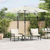 Garden Parasol with Steel White 248x248x248 S2L4