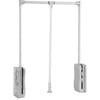 Heavy Duty Lift/Pull Down Wardrobe Clothes Hanging Rail 890- 1210mm Adjustable