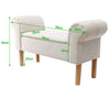 Velvet Bench Bed End Seat Chair Window Sofa Side Ottoman Dressing Table Chair