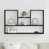 Wall Shelf Black Oak 99x15x60 cm Engineered Wood