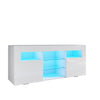 High Gloss LED TV Stand Unit White Sideboard Storage Modern Living Room Cabinet