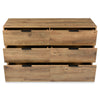 Modern Sideboard Cabinet 6 Drawers Chest of Drawers for Home Storage Dark Oak