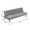 Fabric Upholstered Sofa Bed Convertible 3 Seater Click Clack Recliner Sleeper UK