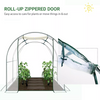 Outdoor Garden Greenhouse PVC Cover Steel Frame Plant Veg Grow Tunnel 2 x 2.5m