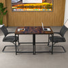 Modern Writing Study Desk Computer Desk w/Storage Bag-Brown