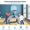 Kids Activity Center, Drawing Writing Table & Chair Set 3 In 1 Basketball Hoop