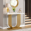 Tribesigns Tribesigns 100 Cm Console Table, Modern Faux Marble Entryway Foyer Ta