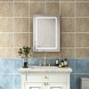Anti-Fog Bathroom LED Mirror Storage Cabinet 3-Colours Dimmable with 240V Socket