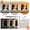 Dressing Table With 11 LED Bulbs Mirror 7 Drawers Large Vanity Table Desk