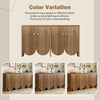 Elegant Walnut Sideboard with 4 Doors & Adjustable Shelves - Storage Cabinet