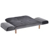 Small Sofa Bed Sleeper Recliner Loveseat Couch Sofabed 2 Seater Kids Sofa Grey