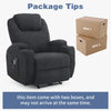 Electric Recliner Chair Massage Heating Armchair Sofa with Cup Holder Black