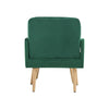 Accent Chair Armchair With Footstool Upholstered Velvet Single Sofa Lounge Chair