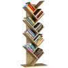 Tree Bookshelf Tall Wooden Bookcase Display Storage Shelving Units Living Room