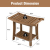 Bathroom Shower Bench Waterproof Versatile Bath Spa Shower Stool w/Foot Pads