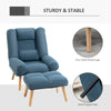 Occasional Recliner with Ottoman, 3-Position Adjustable Reclining Lounger Chair