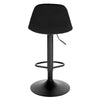1/2/4/6x Velvet Bar Stool Breakfast Pub Stool with Backrest Footrest Adjustable