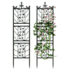 2 Wrought Iron Garden Trellis Fence Plant Climbing Wire Aid Lattice Outdoor Yard