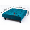 Square Coffee Table Chesterfield Upholstered Footstool Pouffe Foot Stool Seat