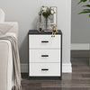 3 Drawer Wooden Bedroom Bedside Cabinet Furniture Storage Nightstand Side Table