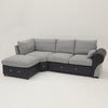 Panana Sofa Suite Set 3 2 or Corner Chaise in Dark Grey Or Light Grey